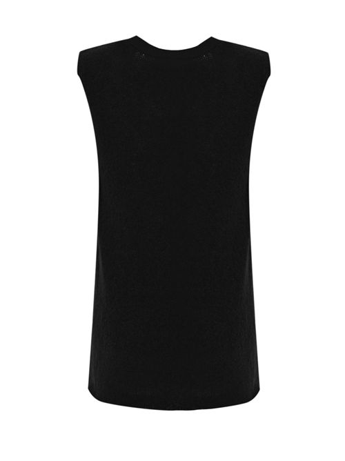 Maglia in misto lana con effetto punzonato Nero Alpha studio | AD-4520F2002